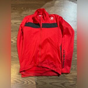 Red Full-Zip Sweater